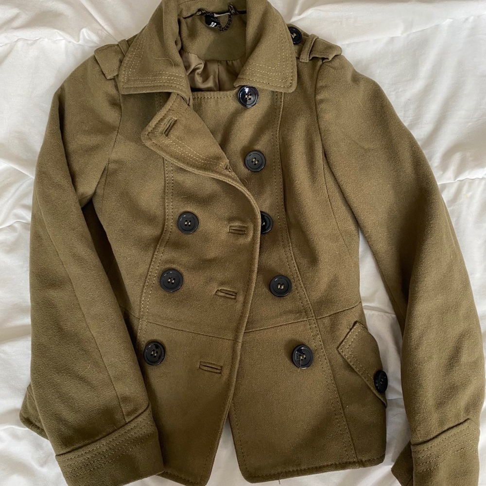 H&M cropped peacoat